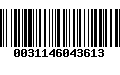 Código de Barras 0031146043613