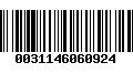 Código de Barras 0031146060924