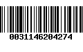 Código de Barras 0031146204274