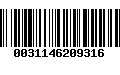 Código de Barras 0031146209316