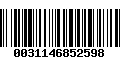 Código de Barras 0031146852598