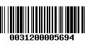 Código de Barras 0031200005694