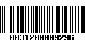 Código de Barras 0031200009296