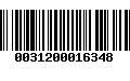 Código de Barras 0031200016348