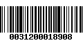 Código de Barras 0031200018908