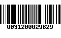 Código de Barras 0031200029829