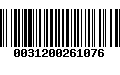 Código de Barras 0031200261076