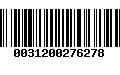 Código de Barras 0031200276278