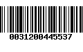 Código de Barras 0031200445537