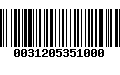 Código de Barras 0031205351000