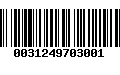 Código de Barras 0031249703001