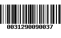 Código de Barras 0031290090037