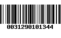 Código de Barras 0031290101344