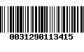 Código de Barras 0031290113415