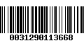 Código de Barras 0031290113668