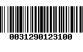 Código de Barras 0031290123100