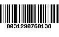 Código de Barras 0031290760138