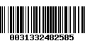 Código de Barras 0031332482585