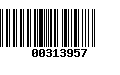 Código de Barras 00313957