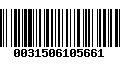 Código de Barras 0031506105661