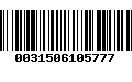 Código de Barras 0031506105777