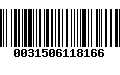 Código de Barras 0031506118166