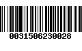 Código de Barras 0031506230028