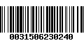 Código de Barras 0031506230240