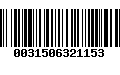 Código de Barras 0031506321153