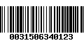 Código de Barras 0031506340123