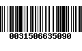 Código de Barras 0031506635090