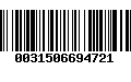 Código de Barras 0031506694721