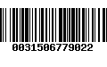 Código de Barras 0031506779022