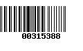 Código de Barras 00315388