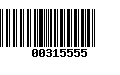 Código de Barras 00315555