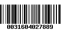 Código de Barras 0031604027889