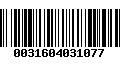 Código de Barras 0031604031077