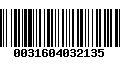 Código de Barras 0031604032135