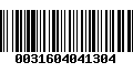 Código de Barras 0031604041304