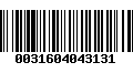 Código de Barras 0031604043131