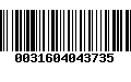 Código de Barras 0031604043735