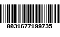 Código de Barras 0031677199735