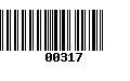 Código de Barras 00317