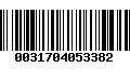 Código de Barras 0031704053382