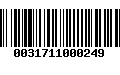 Código de Barras 0031711000249