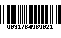 Código de Barras 0031784989021