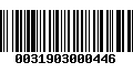 Código de Barras 0031903000446