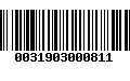 Código de Barras 0031903000811