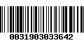 Código de Barras 0031903033642