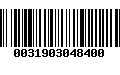 Código de Barras 0031903048400